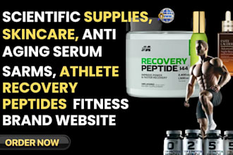 scientific supplies, skincare serum, sarms, athlete recovery peptides website
