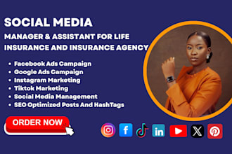 be your social media marketing manager and assistant for life insurance agency
