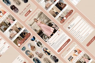 do ecommerce mobile app or website UI UX design or redesign in figma
