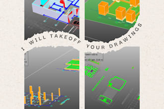 take off your architectural, structural, and mep drawings