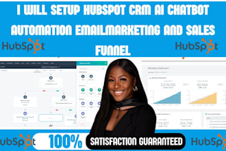 setup hubspot crm ai chatbot automation email marketing sales funnel