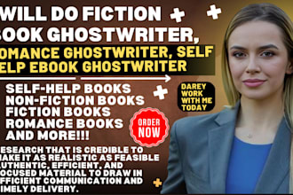 do fiction book ghostwriter, romance ghostwriter, self help ebook ghostwriter