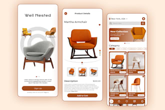 do ecommerce mobile app or website UI UX design or redesign in figma