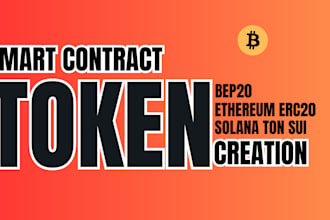 create custom ethereum erc20 bep20 ton sui solana base smart contracts token