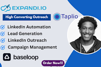 set up workflow linkedin automation and email outreach on baseloop, expandi io