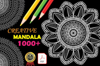 design a custom mandala coloring page for every age