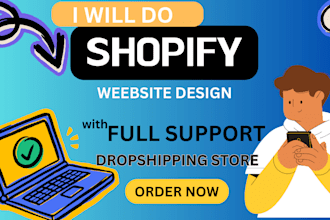 design a professional shopify ecommerce website pet store beauty dropshipping