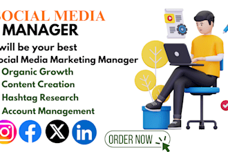 be your social media manager and digital marketing manager