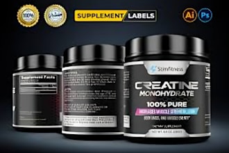do custom product, supplement label design