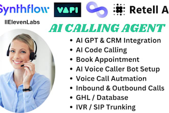 do synthflow vapi retell bland ai calling agent for inbound and outbound calls