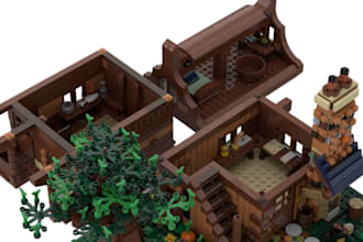 do 3d lego set design lego model lego technics lego figure lego house lego car