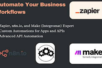 do any automation workflow or API integration with zapier, make, n8n, chatbot ai