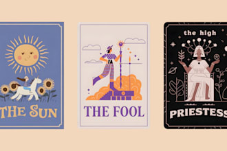 design unique and mystical tarot cards
