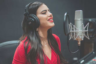 be your female spanish singer for jingle, pop, rap, kid ghost song songwriter