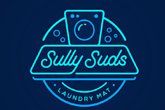 design spotless wash laundrymat logo