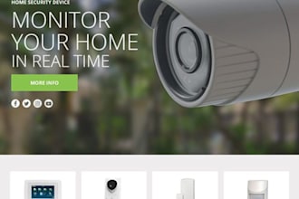 design home security shopify store cctv camera store fire alarm shopify store