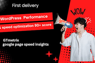 speed optimization of your wordpress website or  increase website