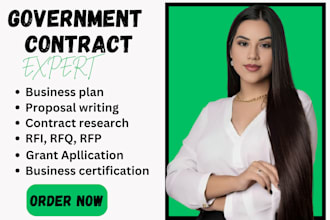 write winning bid proposals for rfp, rfq, government contracts, grants