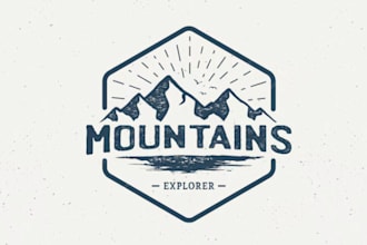 do a vintage classic, hipster, outdoor adventure and business logo for you