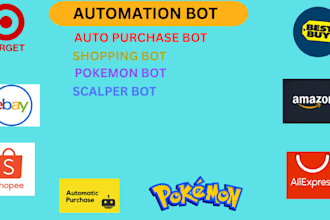 do auto purchase bot, scalper bot, stock monitor bot, shopping bot, pokemon bot