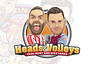 design awesome podcast mascot logo