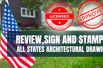 pe stamp architecture drawing engineering drawing floor plan USA city permit