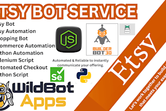 build etsy bot, amazon bot, shopping bot, ebay bot, shopify bot, vinted bot, web