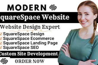 design or redesign modern and responsive squarespace website, squarespace SEO