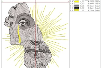 do embroidery digitizing in wilcom within 1 hour