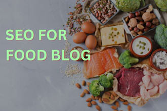 create SEO optimized food blogs, and website content