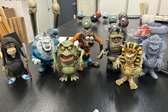 sculpt a professional 3d print ready character or miniature
