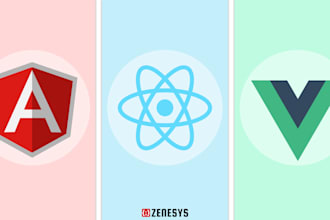 build modern web apps with react, angular, or vue
