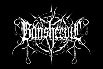make black, slam, or death metal logo for your band