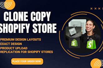 clone copy replicate automated shopify store, dropshipping website