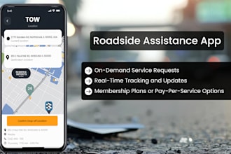 develop a roadside assistance app for quick support like honk, urgently