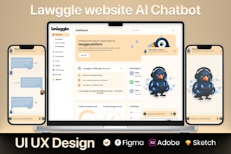 design ai chatbot UI UX, ai saas UI, ai website or ai chatbot using figma