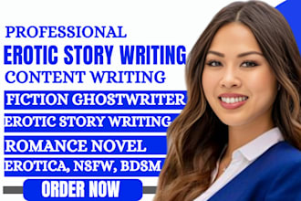 write erotic story fiction ghostwriter erotica nsfw scifi ya novel romance story