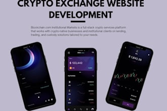 build crypto exchange website, mobile apps