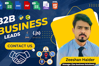 research business leads from online sources manually