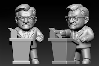 make miniature 3d model for 3d printing