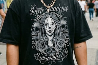 create a professional chicano design for tattoos or apparel