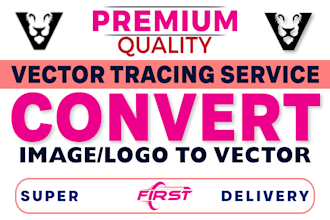vector trace, convert your image to a vector file