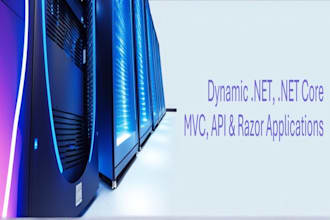 build dynamic dot net, dot net core mvc, API, and razor applications