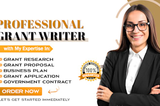 write your grant proposal, research and application