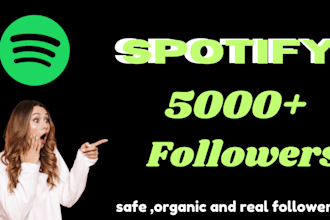 get real and active spotify followers organically