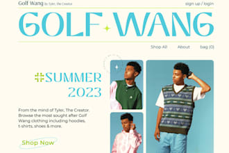 create stunning y2k shopify website design y2k streetwear website design