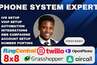 setup ringcentral ivr twilio 3cx vitalpbx freepbx aircall voip vicidial vapi ai