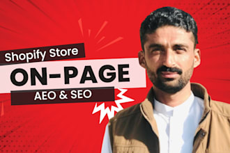 do onpage SEO of shopify store and increase organic sales