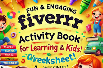 create children course kids educational course children worksheet kids course