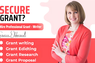 write grant proposal grant application research business plan pitch deck